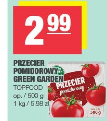 Przecier pomidorowy Green Garden Topfood promocja w SPAR