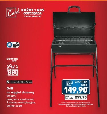 Grill 60 x 95 x 79 cm K-classic let's bbq promocja