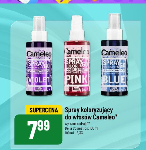 Spray do w艂os贸w koloryzuj膮cy pink CAMELEO SPRAY & GO promocja