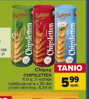 Chipsy fromage Lorenz chipsletten promocja