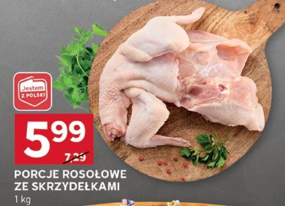 Porcje rosołowe ze skrzydełkami Stokrotka promocja w Stokrotka