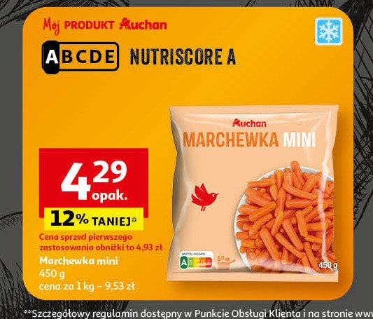 Marchewka mini Auchan różnorodne (logo czerwone) promocja