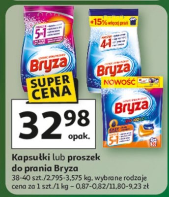 Kapsułki lub proszek do prania Bryza 38-40 szt./2-2,575 kg, wybrane rodzaje promocja w Auchan