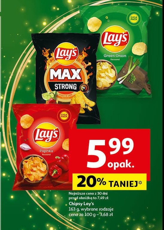 Chipsy chilli-limonka Lay's max strong promocja