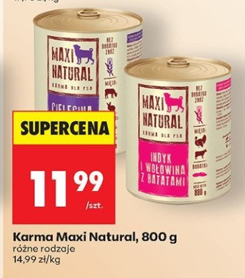 Karma dla psa różne rodzaje promocja w Biedronka