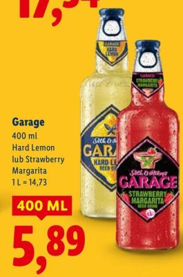Garage Hard Lemon lub Strawberry Margarita promocja w Lidl