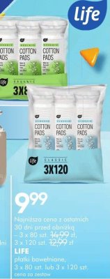 Płatki bawełniane 3 x 80 szt. lub 3 x 120 szt. promocja w Super-Pharm