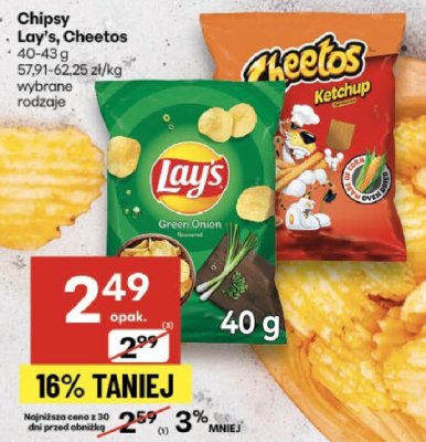 Chipsy Lay's Green Onion promocja w Delikatesy Centrum