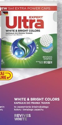 Kapsułki do prania Ultra Expert 28/30 szt. White promocja w Biedronka