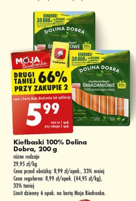 Kiełbaski śniadaniowe Dolina dobra promocja