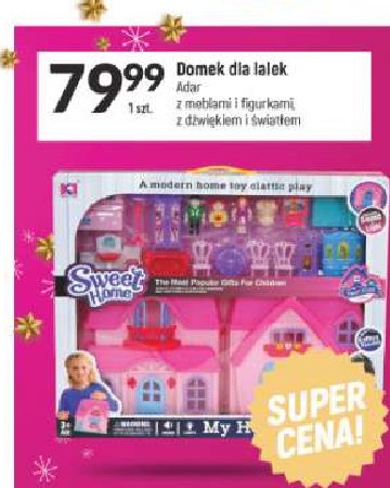 Domek dla lalek z meblami Adar promocja