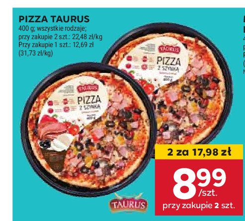 Pizza z szynką Taurus promocja