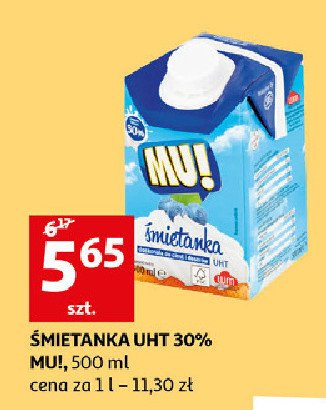 Śmietanka uht 30 % Mu! promocja