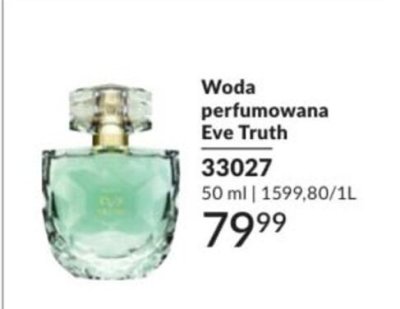 Woda perfumowana Eve Truth promocja w AVON