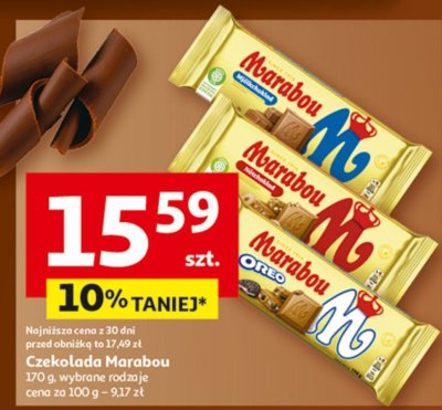 Czekolada Marabou, różne rodzaje promocja w Auchan