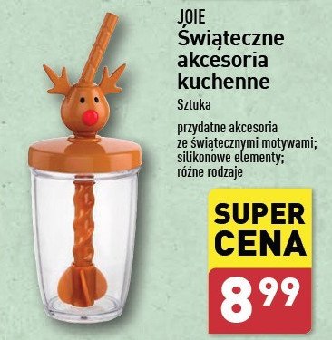 Kubek z mieszadełkiem renifer Joie promocja w Aldi