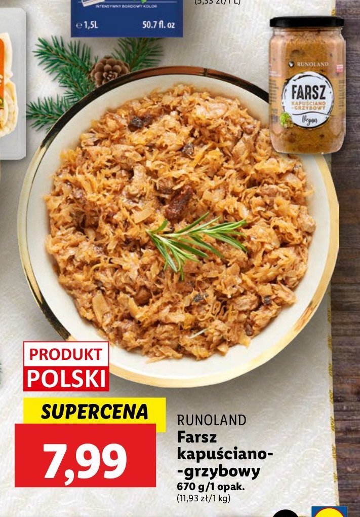 Farsz kapuściano-grzybowy Runoland promocja