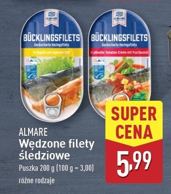 Filety śledziowe w kremie musztardowym dijon Almare seafood promocja w Aldi