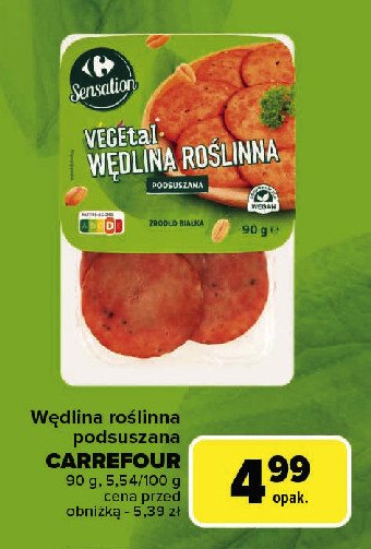 Wędlina roślinna Carrefour sensation promocja