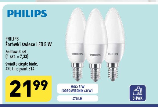 呕ar贸wki led gu10 5w Philips promocja