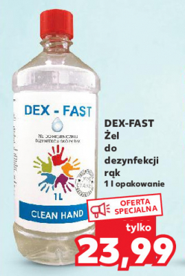 Żel do dezynfekcji rąk Dex-fast promocja