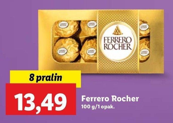 Bombonierka tuba Ferrero rocher promocja