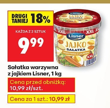 Sałatka warzywna z jajkiem 1 kg promocja w Biedronka