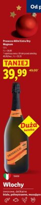 Prosecco Allini Extra Dry Magnum promocja w Lidl