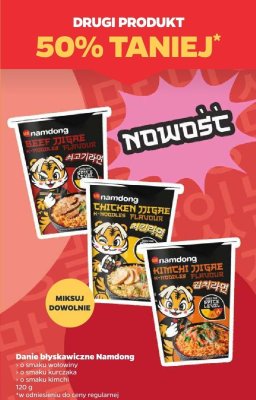 Danie błyskawiczne Namdong o smaku kimchi promocja w Netto