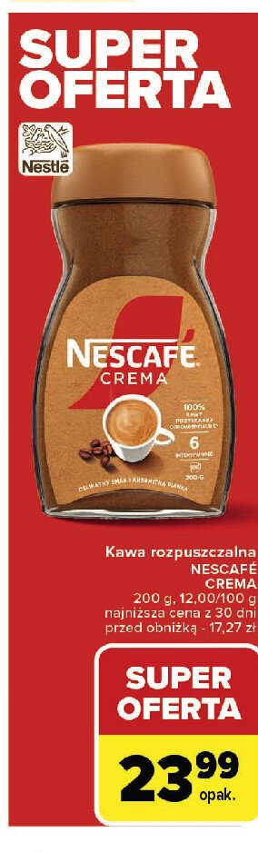 Kawa Nescafe crema promocja