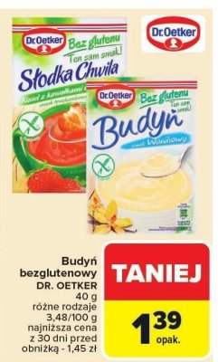 Budyń bezglutenowy DR. OETKER 40g promocja w Carrefour