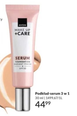 Podkład-serum AVON Make Up + Care Serum Foundation 3 w 1 (różne odcienie) promocja w AVON