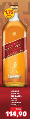 Whisky Johnnie Walker Red Label 1,75l promocja w Kaufland