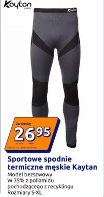 Sportowe spodnie termiczne męskie Kaytan promocja w Action