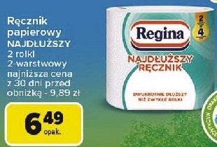 R臋cznik papierowy Regina najd艂u偶szy r臋cznik promocja