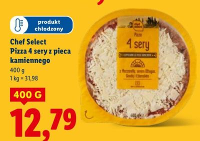 Pizza Chef Select Pizza 4 sery z pieca kamiennego promocja w Lidl