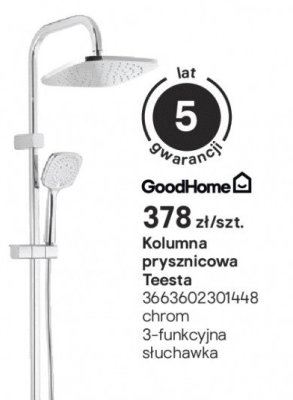 Kolumna prysznicowa Teesta promocja w Castorama