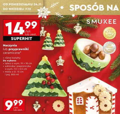 Naczynia lub przyprawniki ceramiczne, różne kształty promocja w Biedronka