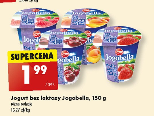 Jogurt wi艣nia Zott jogobella bez laktozy promocja
