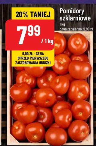 Pomidory szklarniowe promocja