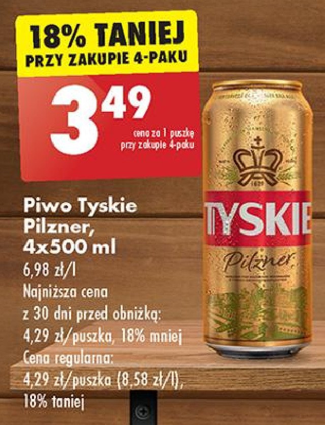 Piwo Tyskie pilzner promocja