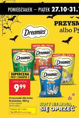 Przysmaki dla kota 180 g różne rodzaje promocja w Biedronka