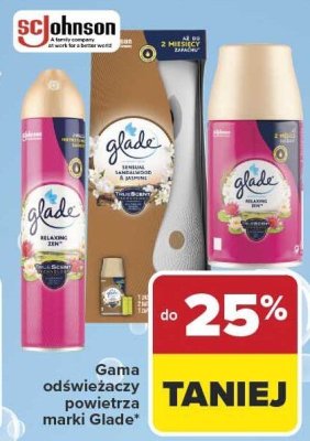 Odświeżacz powietrza Glade Relaxing Zen spray promocja w Carrefour