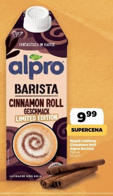 Napój roślinny Cinnamon Roll Alpro Barista Limited Edition promocja w Netto