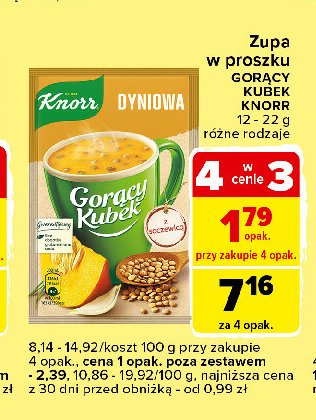 Dyniowa z soczewicą Knorr gorący kubek promocja