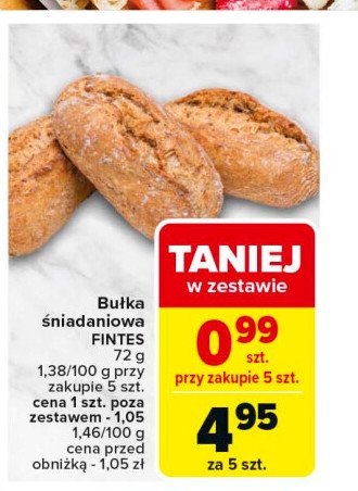 Bułka śniadaniowa fitness promocja