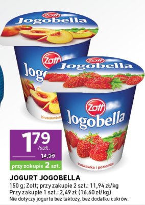 Jogurt Jogobella Zott promocja w Stokrotka