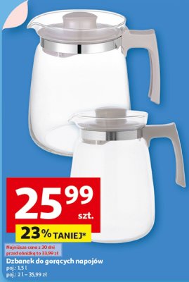 Dzbanek do gorących napojów poj. 1,5 l promocja w Auchan