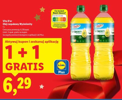Olej rzepakowy Wyśmienity promocja w Lidl
