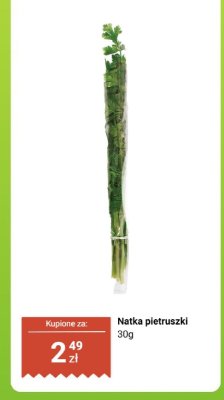 Natka pietruszki promocja w Dino